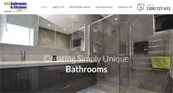 Desktop Screenshot of dnabathrooms.com.au